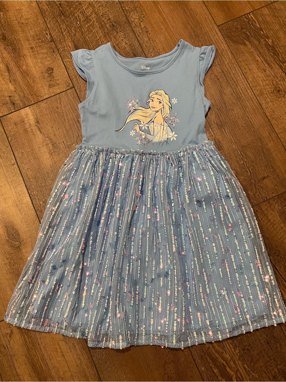 Disney Jumping Beans Frozen Elsa Sequin Dress, size 6
